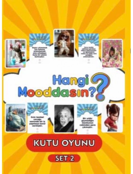 12 Adet Hangi Mooddasın? Kutu Gülmece Oyunu 480₺