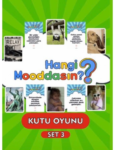 12 Adet Hangi Mooddasın? Kutu Gülmece Oyunu 480₺