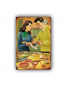 PİZZA TARİFİ AHŞAP POSTER 20x30cm  - 07