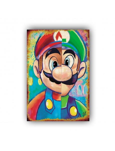 MARIO 3 AHŞAP POSTER 20x30cm  - 09