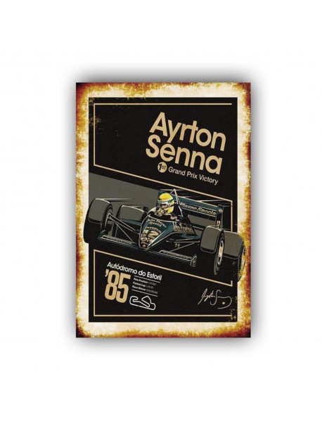 AYRTON SENNA AHŞAP POSTER 20x30cm  - 23