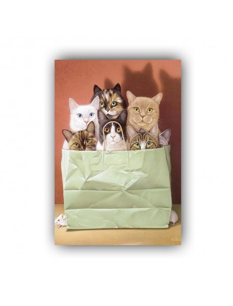 CAT BOXES AHŞAP POSTER 20x30cm  - 59