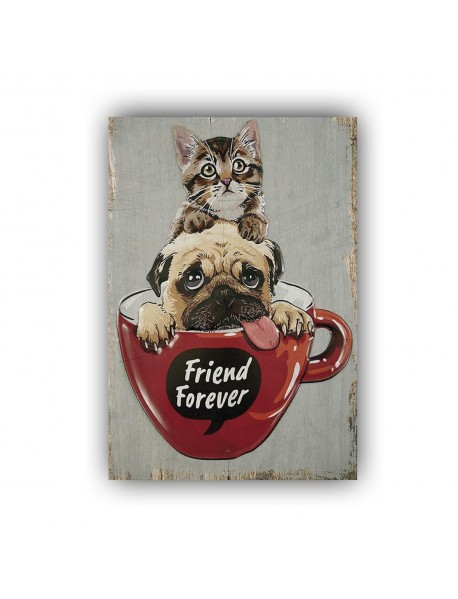 FRIEND FOREVER AHŞAP POSTER 20x30cm  - 80