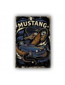 MUSTANG 1974 AHŞAP POSTER 20x30cm  - 62