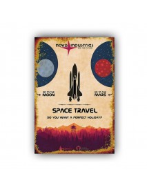 SPACE TRAVEL AHŞAP POSTER 20x30cm  - 69