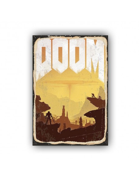 DOOM AHŞAP POSTER 20x30cm  - 74