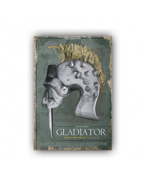 GLADIATOR AHŞAP POSTER 20x30cm  - 06