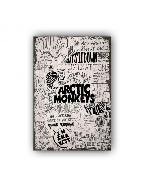 ARCTIC MONKEYS 3 AHŞAP POSTER 20x30cm  - 58