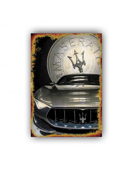 MASERATI AHŞAP POSTER 20x30cm  - 69