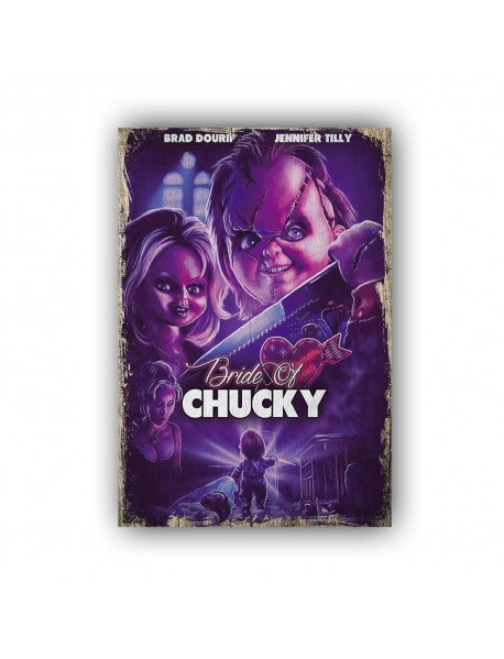 BRIDE OF CHUCKY 2 AHŞAP POSTER 20x30cm  - 76