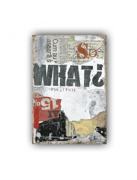 WHATT AHŞAP POSTER 20x30cm  - 12