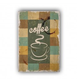 COFFEE 8 AHŞAP POSTER 20x30cm  - 23