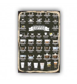 COFFEE 9 AHŞAP POSTER 20x30cm  - 28