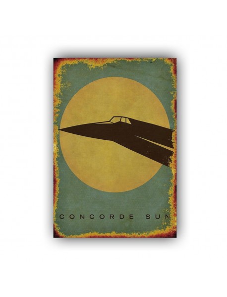 CONCORDE SUN AHŞAP POSTER 20x30cm  - 33