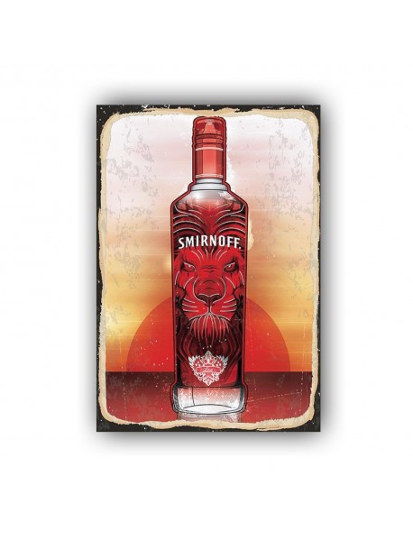 SMIRNOFF AHŞAP POSTER 20x30cm  - 44