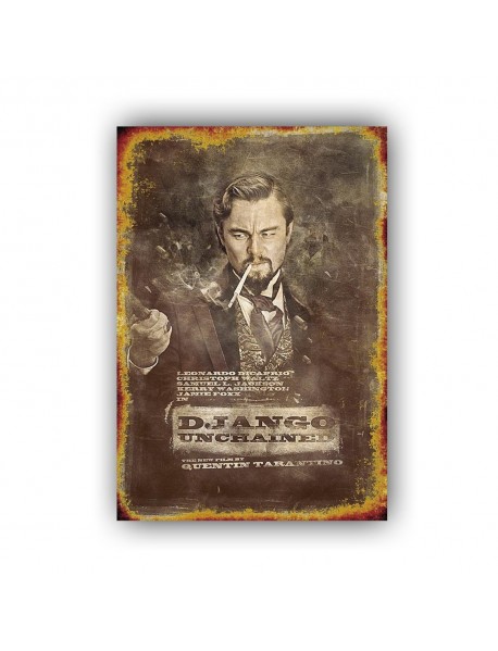 D.JANGO UNCHAINED AHŞAP POSTER 20x30cm  - 47