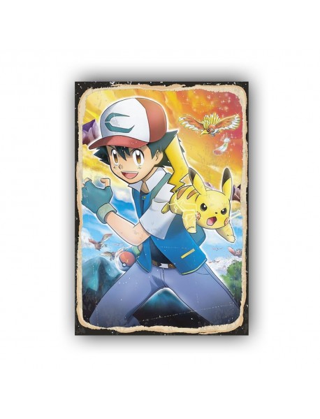 POKEMON 2 AHŞAP POSTER 20x30cm  - 55