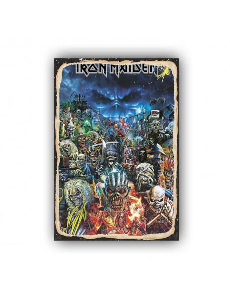 IRON MAIDEN AHŞAP POSTER 20x30cm  - 84