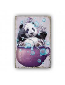 PANDA DUŞU AHŞAP POSTER 20x30cm  - 91