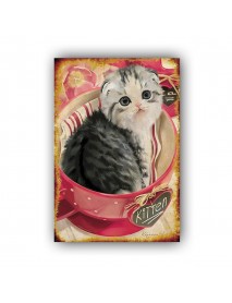 KITTEN CAT AHŞAP POSTER 20x30cm  - 40