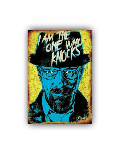 I AM THE ONE WHO KNOCKS BREAKING BAD AHŞAP POSTER 20x30cm  - 51