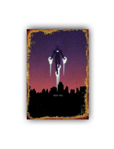 IRON MAN 12 AHŞAP POSTER 20x30cm  - 08