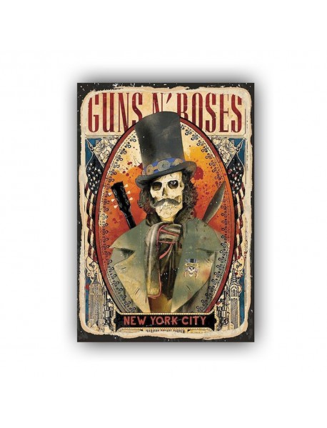 GUNS N ROSES 3 AHŞAP POSTER 20x30cm  - 21