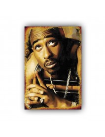 TUPAC SHAKUR AHŞAP POSTER 20x30cm  - 36