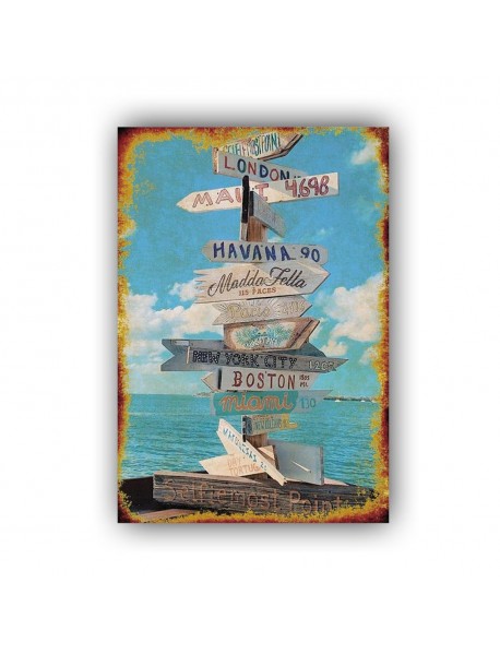 HAVANA BOSTON AHŞAP POSTER 20x30cm  - 37