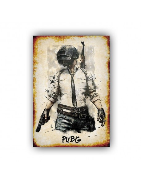 PUBG 5 AHŞAP POSTER 20x30cm  - 40