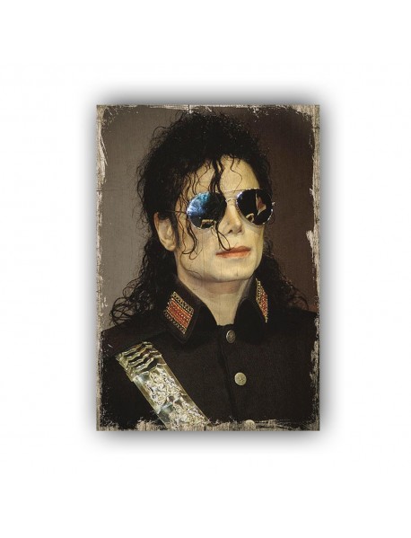 MICHAEL JACKSON 14 AHŞAP POSTER 20x30cm  - 41