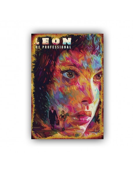 LEON 28 AHŞAP POSTER 20x30cm  - 62