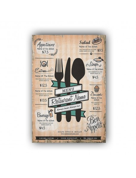 ALWAYS FRESH ALWAYS HOT AHŞAP POSTER 20x30cm  - 73