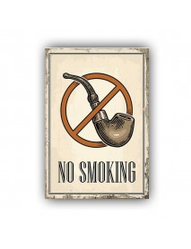 NO SMOKING 8 AHŞAP POSTER 20x30cm  - 14