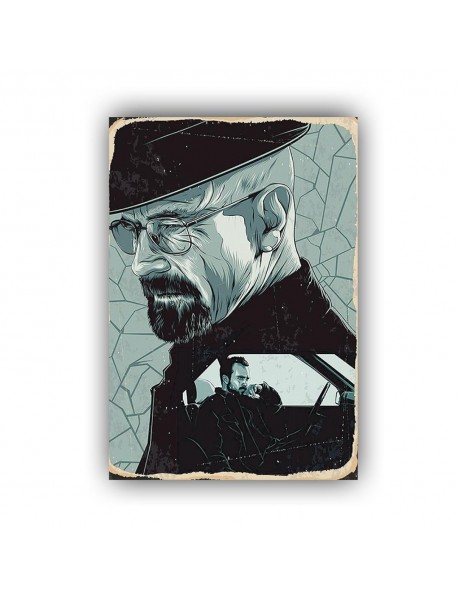 BREAKING BAD 10 AHŞAP POSTER 20x30cm  - 18