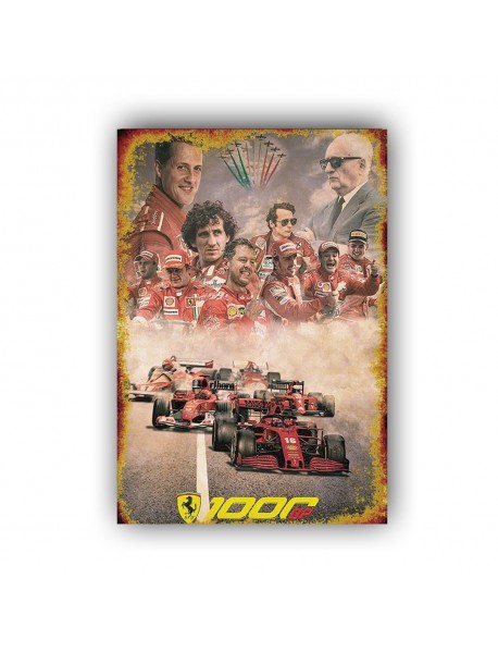 FERRARI 1000 GP AHŞAP POSTER 20x30cm  - 39