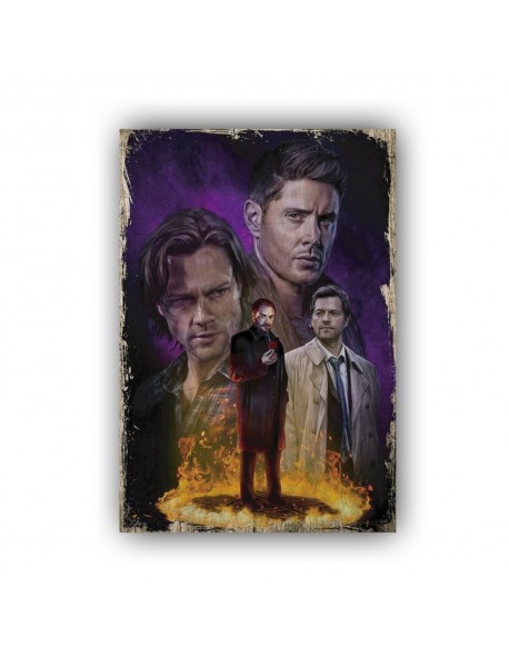 SUPERNATURAL 2 AHŞAP POSTER 20x30cm  - 78