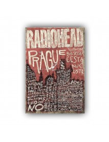 RADIO HEAD PRAGUE AHŞAP POSTER 20x30cm  - 88