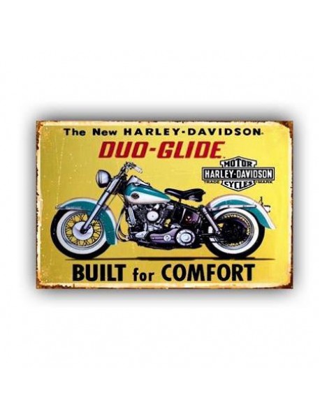 THE NEW HARLEY-DAVIDSON DUO-GLIDE BUILT FOR COMFORT AHŞAP POSTER 20x30cm  - 36