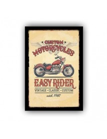 CUSTOM MOTORCYCLES EASY RIDER AHŞAP POSTER 20x30cm  - 29