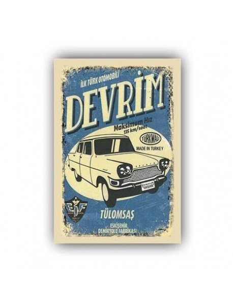 DEVRİM MAX SPEED AHŞAP POSTER 20x30cm  - 31