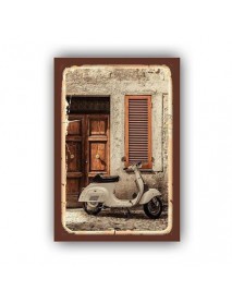 VESPA 3 AHŞAP POSTER 20x30cm  - 34