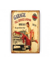 GARAGE FULL SERVICE & PERAIR AHŞAP POSTER 20x30cm  - 65