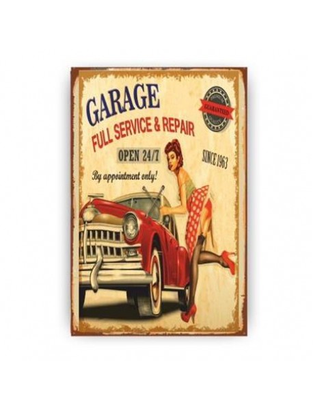 GARAGE FULL SERVICE & PERAIR AHŞAP POSTER 20x30cm  - 65