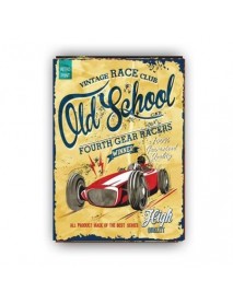 OLD SCHOOL AHŞAP POSTER 20x30cm  - 74