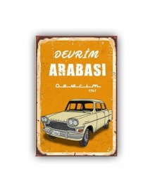 DEVRİM ARABASI 1961 AHŞAP POSTER 20x30cm  - 66