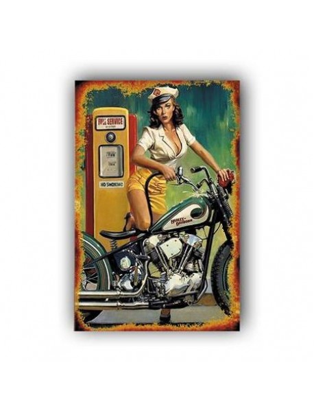 HARLEY DAVIDSON 4 AHŞAP POSTER 20x30cm  - 83