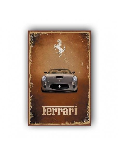 FERRARI AHŞAP POSTER 20x30cm  - 09