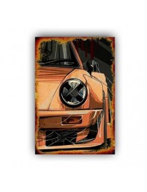 PORSCHE AHŞAP POSTER 20x30cm  - 14