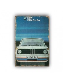 BMW 2002 TURBO AHŞAP POSTER 20x30cm  - 39